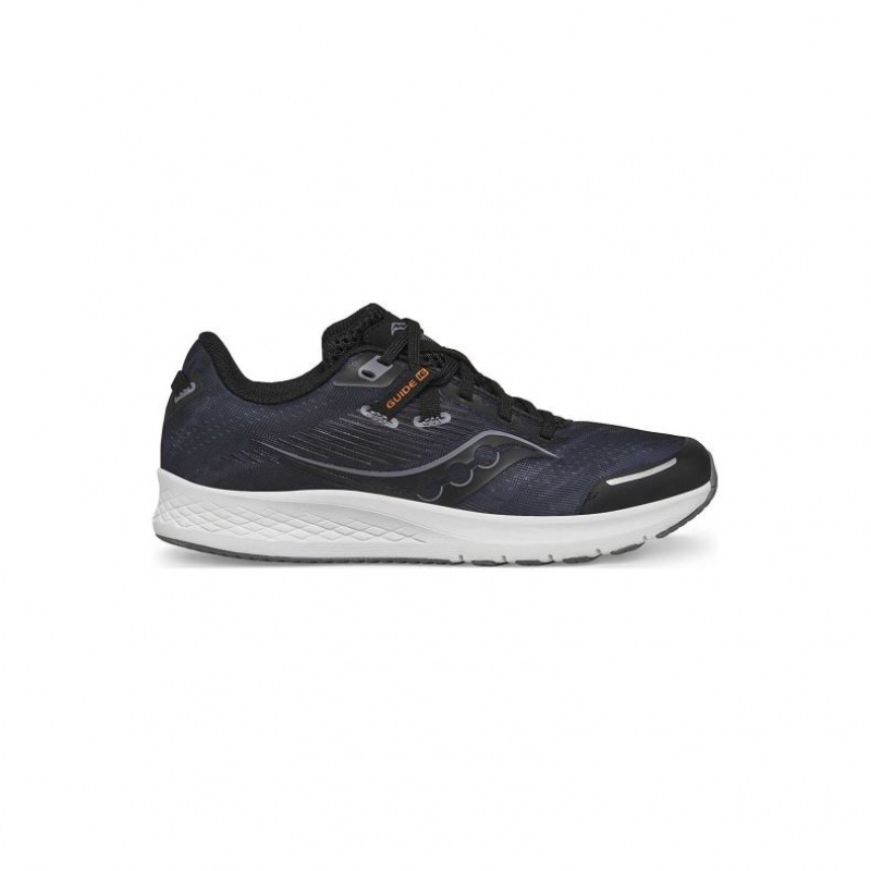 Black Big Kids\' Saucony Guide 16 Sneaker | AUSTRALIA-MWGDO