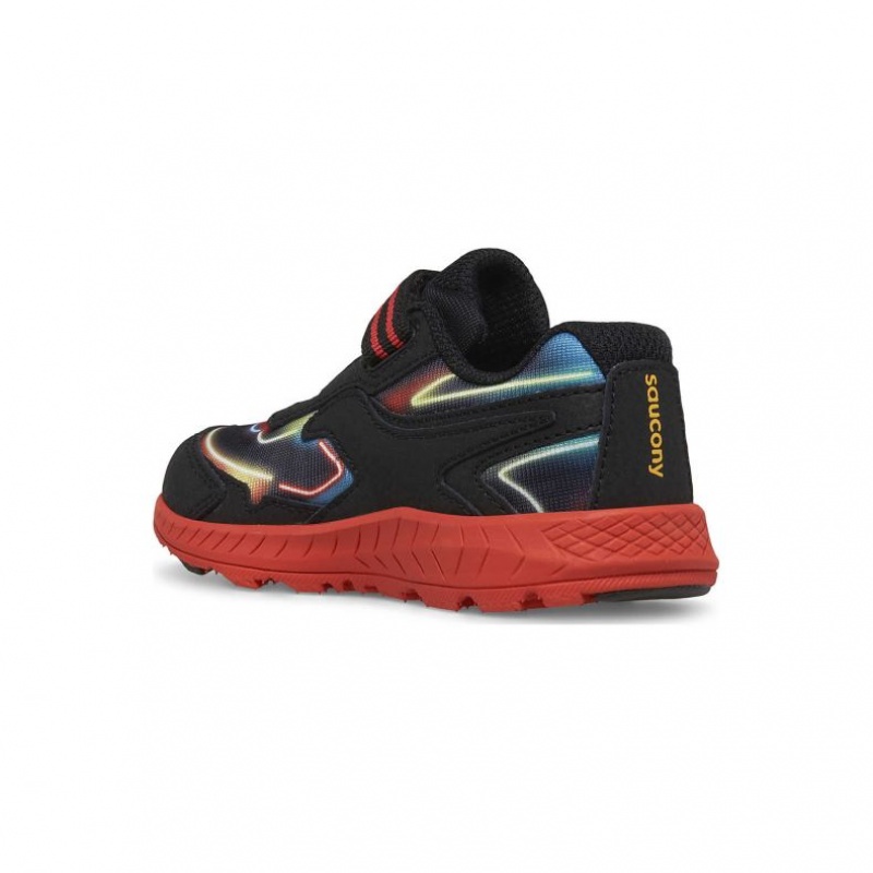 Black Little Kids' Saucony Ride 10 Jr. Sneaker | AUS-ZGOWB