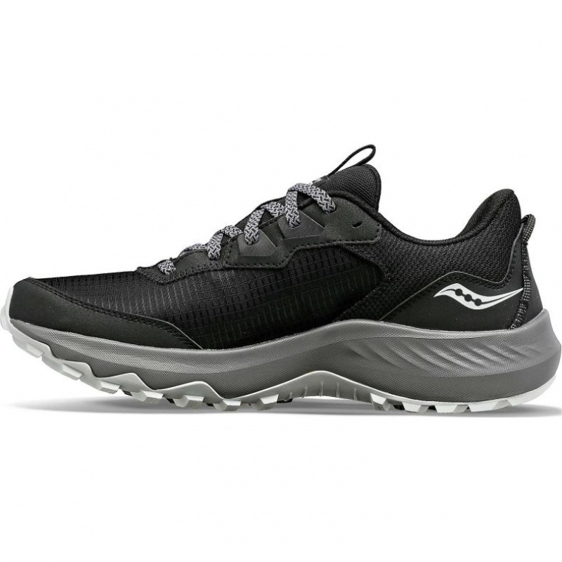 Black Men's Saucony Aura TR Trail Running Shoes | AUSTRALIA-ULXMP