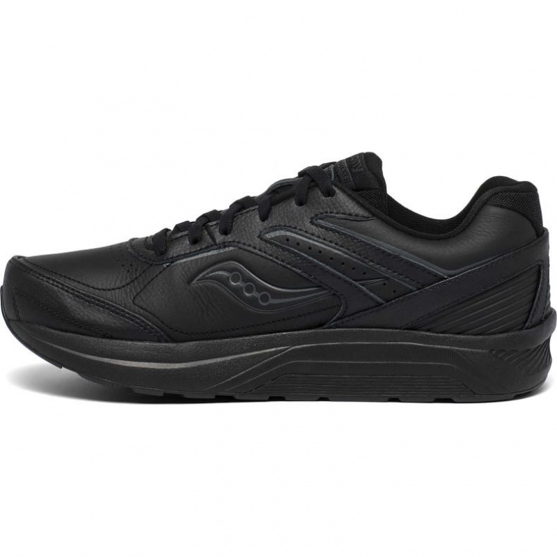 Black Men's Saucony Echelon Walker 3 Extra Wide Running Shoes | AUSTRALIA-NUYLW