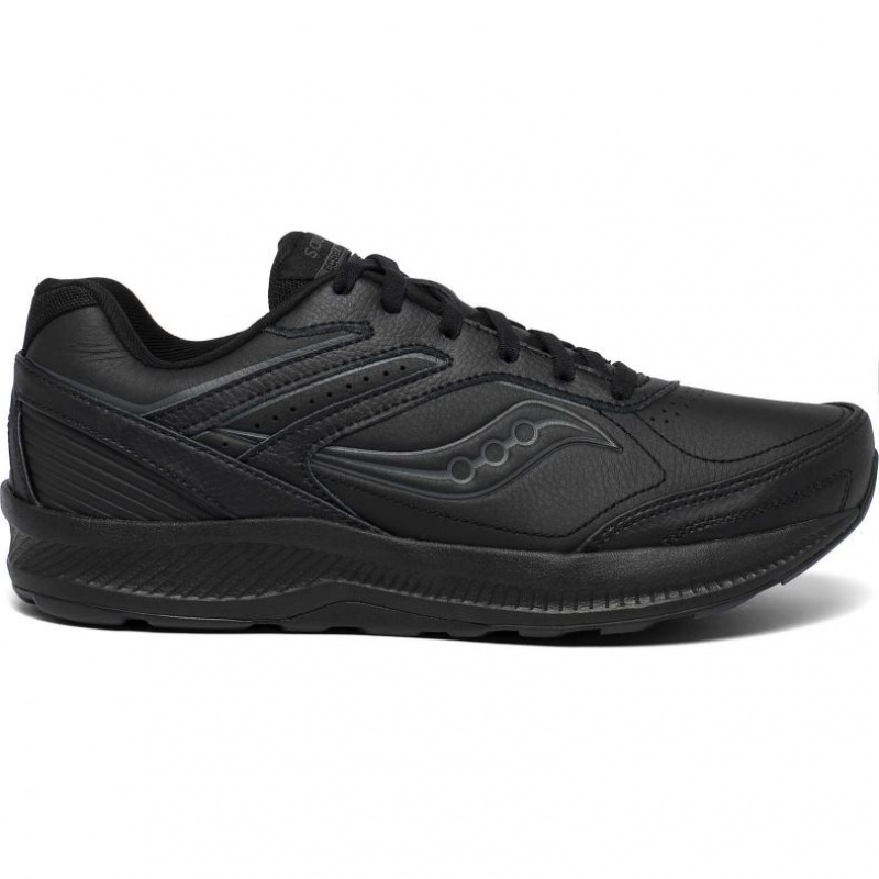 Black Men\'s Saucony Echelon Walker 3 Wide Running Shoes | AUS-PNOQZ