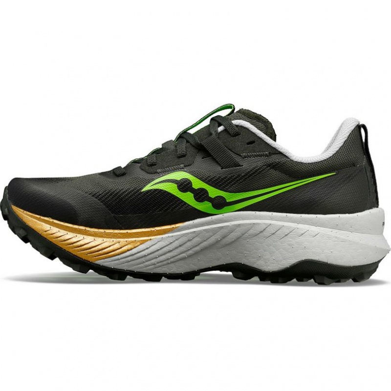 Black Men's Saucony Endorphin Edge Trail Running Shoes | AUS-RHMNV