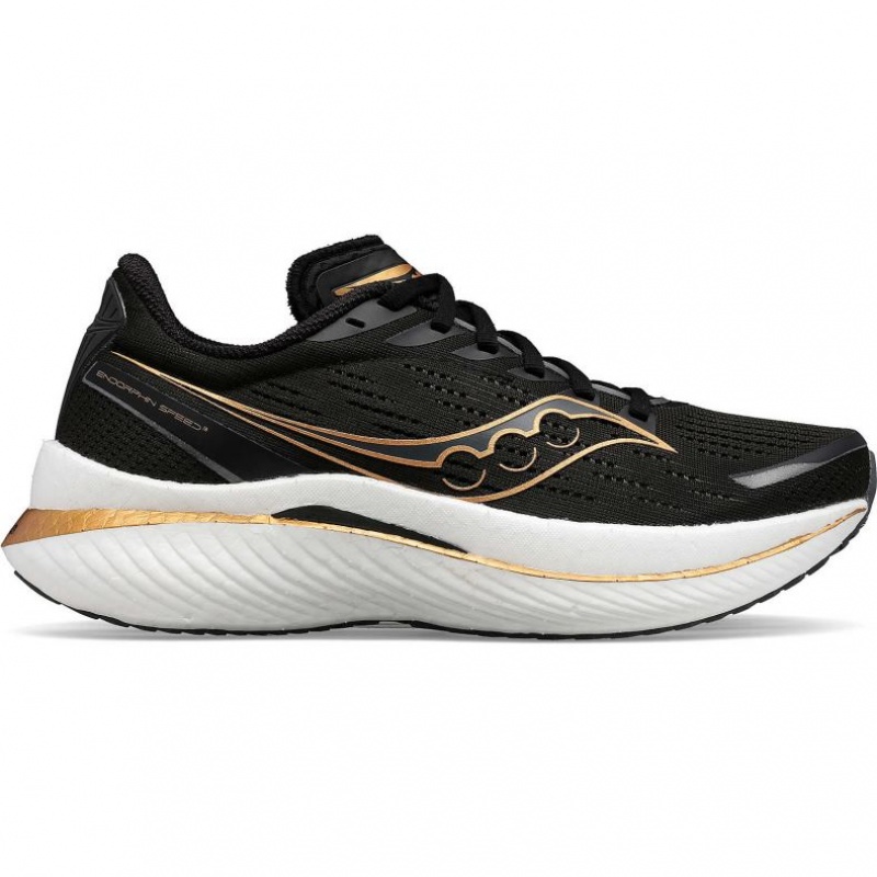 Black Men\'s Saucony Endorphin Speed 3 Running Shoes | AUSTRALIA-WDAEI