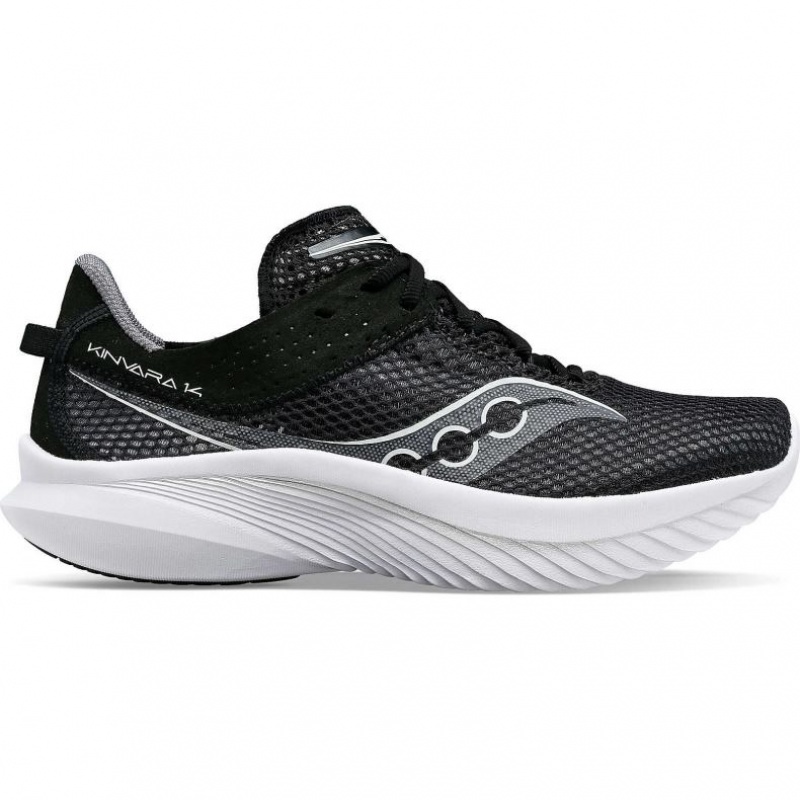 Black Men\'s Saucony Kinvara 14 Running Shoes | AUS-NAWQG