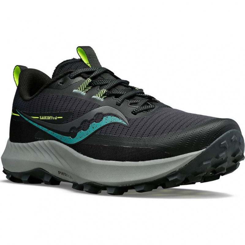 Black Men's Saucony Peregrine 13 Trail Running Shoes | AUS-LWRBQ