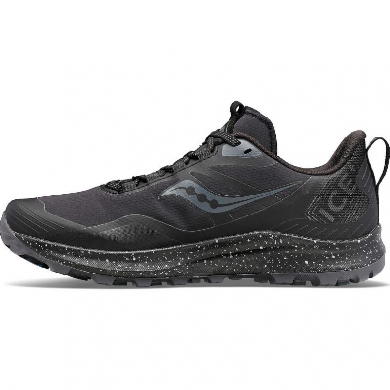 Black Men's Saucony Peregrine ICE+ 3 Running Shoes | AUS-OQXGK