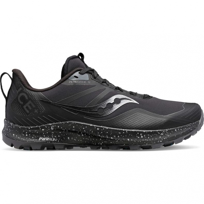 Black Men\'s Saucony Peregrine ICE+ 3 Running Shoes | AUS-OQXGK