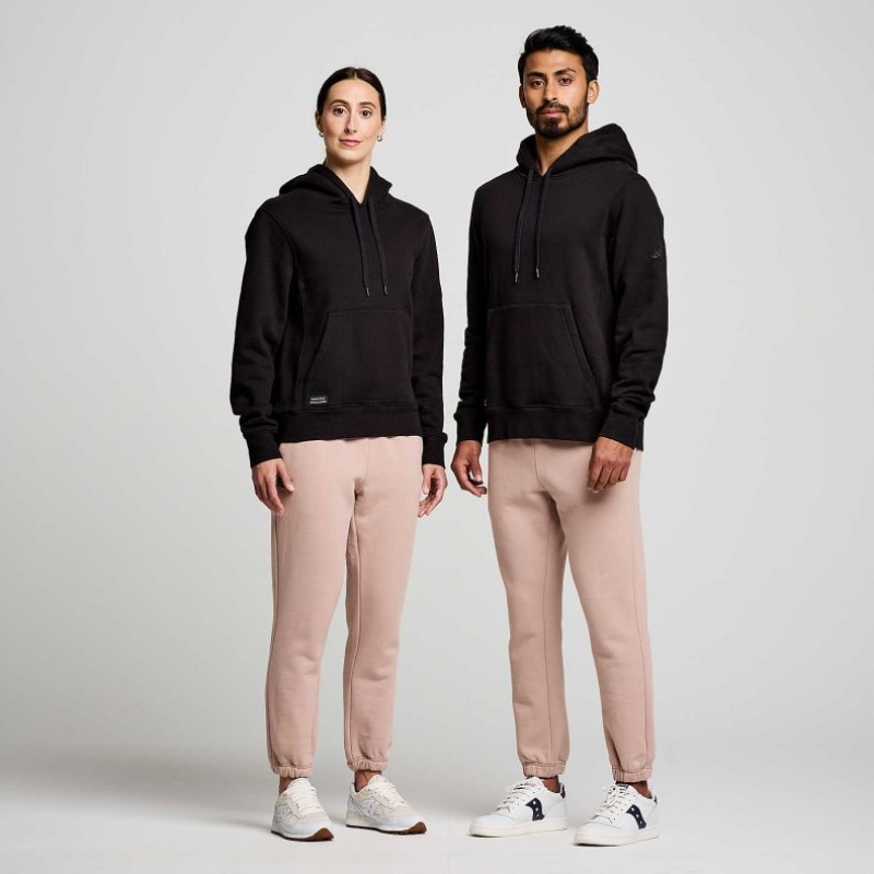 Black Men's Saucony Recovery Hoodie | AUS-QFCSU