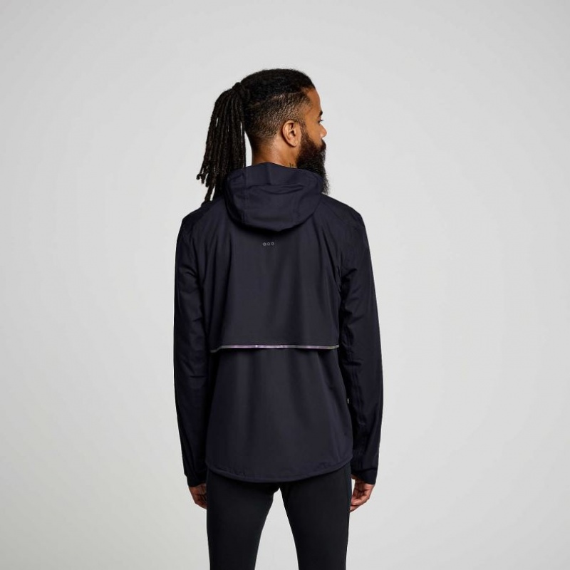 Black Men's Saucony Runshield Jacket | AUSTRALIA-LOQWY