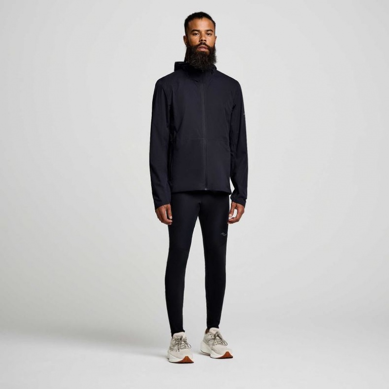 Black Men's Saucony Runshield Jacket | AUSTRALIA-LOQWY