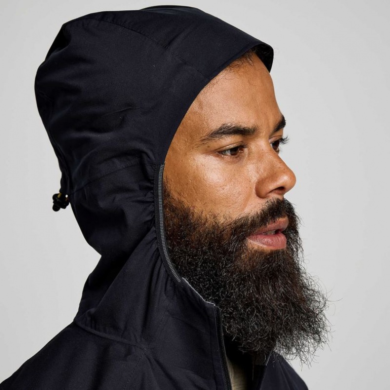 Black Men's Saucony Runshield Jacket | AUSTRALIA-LOQWY