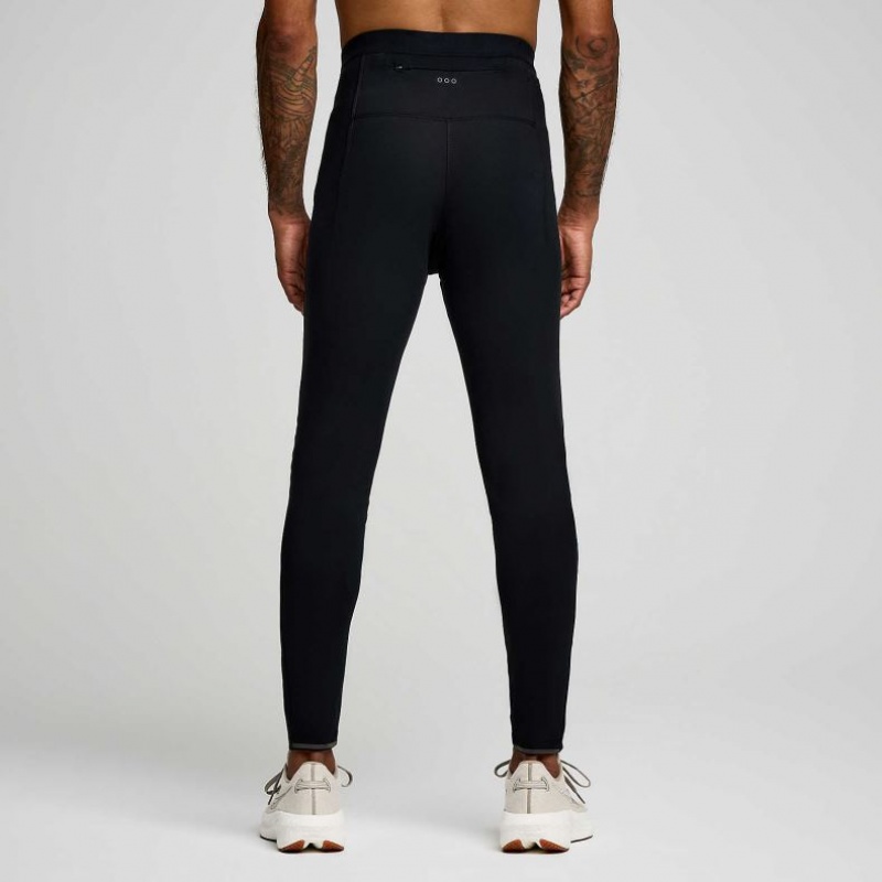 Black Men's Saucony Solstice Tight | AUSTRALIA-RNXEP