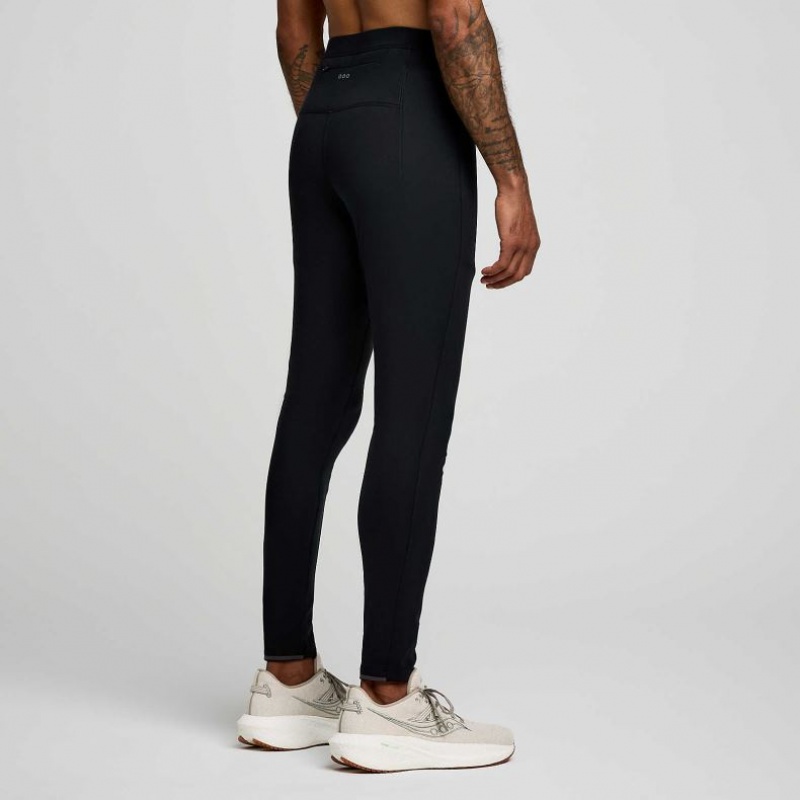 Black Men's Saucony Solstice Tight | AUSTRALIA-RNXEP