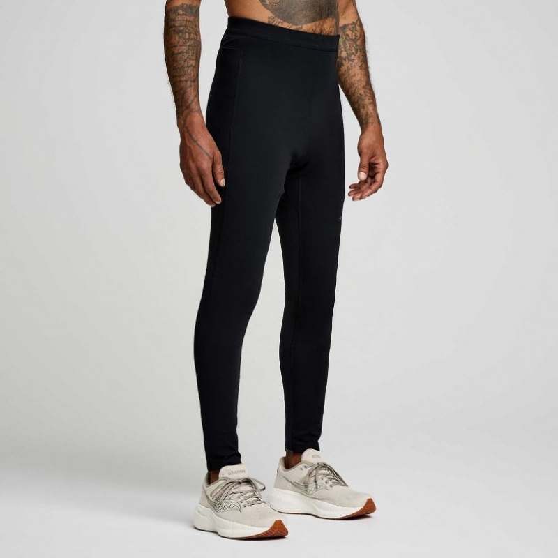 Black Men\'s Saucony Solstice Tight | AUSTRALIA-RNXEP