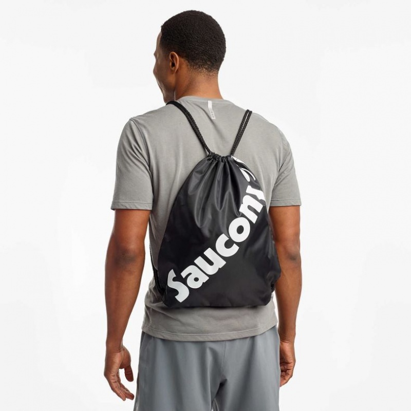 Black Men's Saucony String Bag | AUSTRALIA-YWNMC