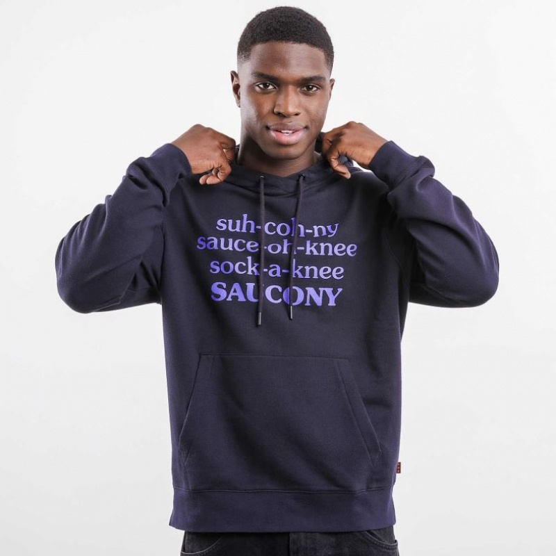 Black Men\'s Saucony X Frank Cooke Rested Hoodie | AUSTRALIA-DXFGL