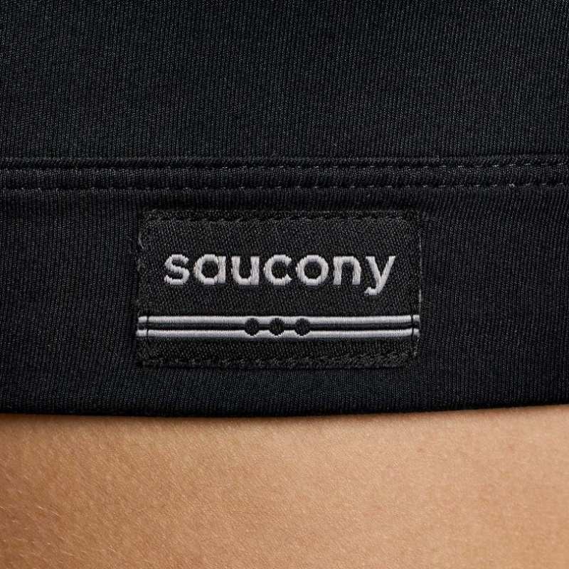 Black Women's Saucony Fortify Bra | AUS-UFMJP