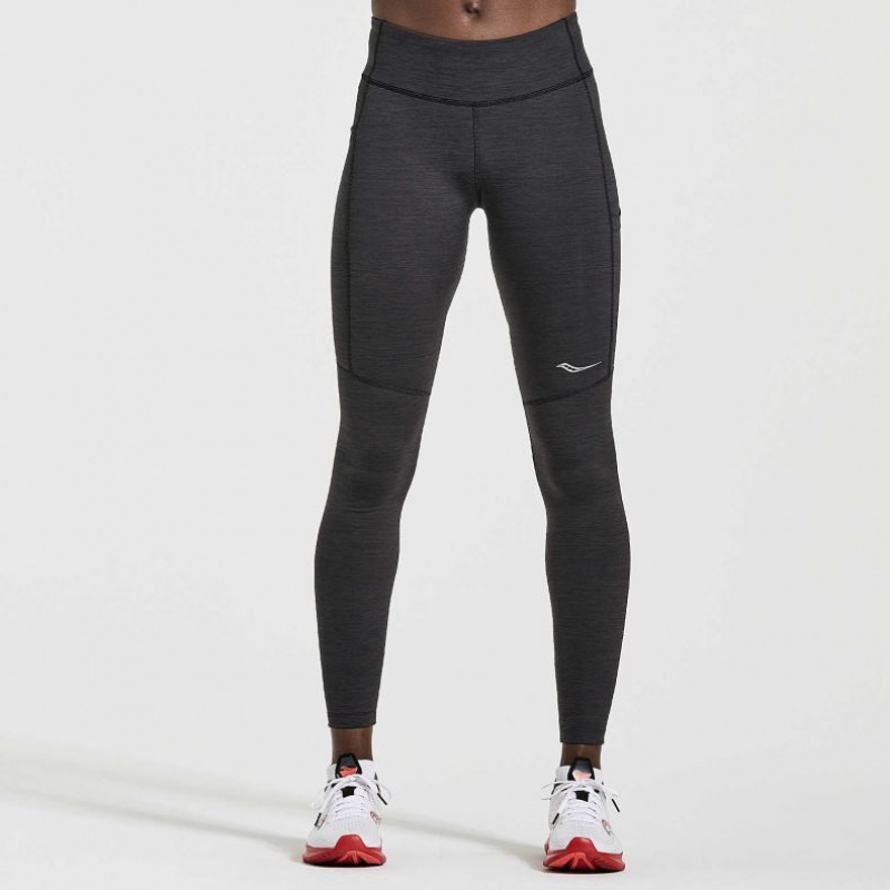 Black Women\'s Saucony Fortify Tight | AUS-CXSPH