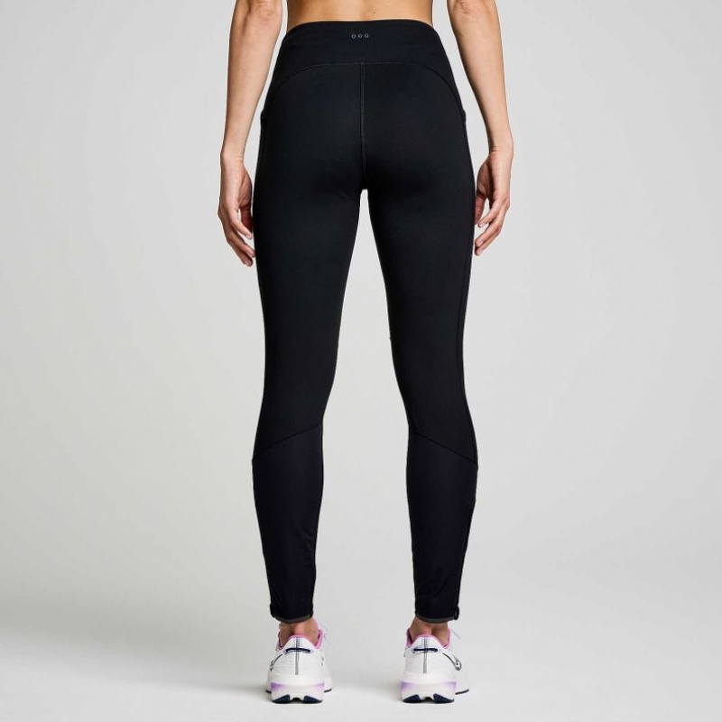 Black Women's Saucony Runshield Tight | AUSTRALIA-YVDFI