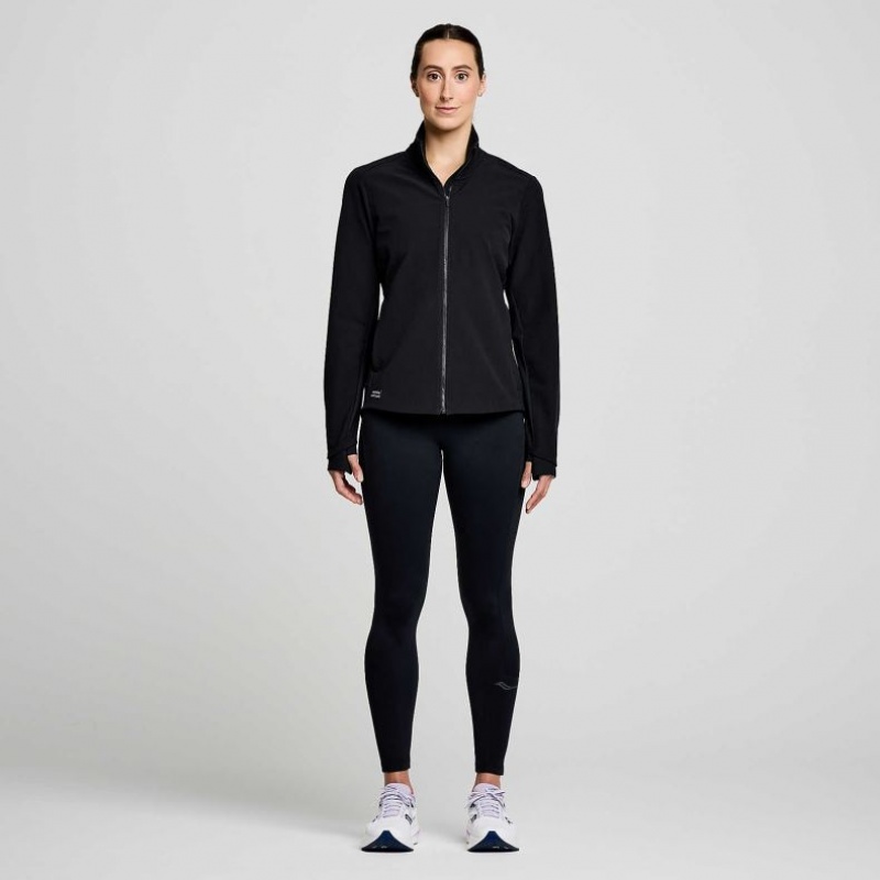 Black Women's Saucony Triumph Jacket | AUS-UOQEJ