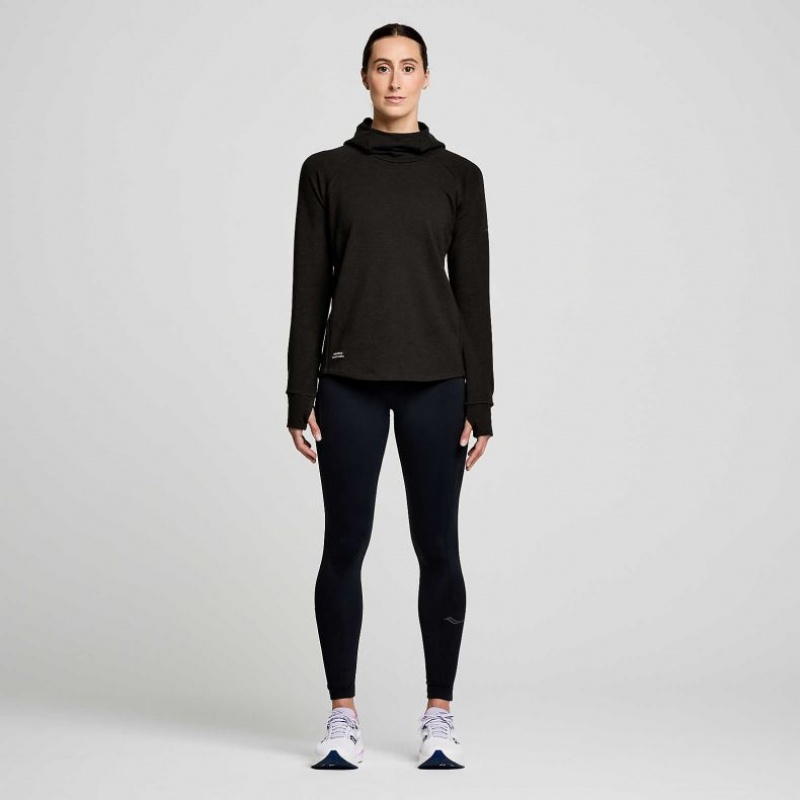 Black Women's Saucony Triumph Tunic Hoodie | AUS-QPZIC