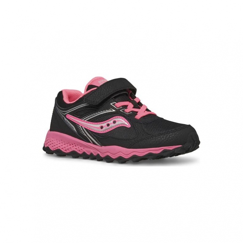 Black / Pink Big Kids' Saucony Cohesion TR14 A/C Sneaker | AUSTRALIA-NCWMS