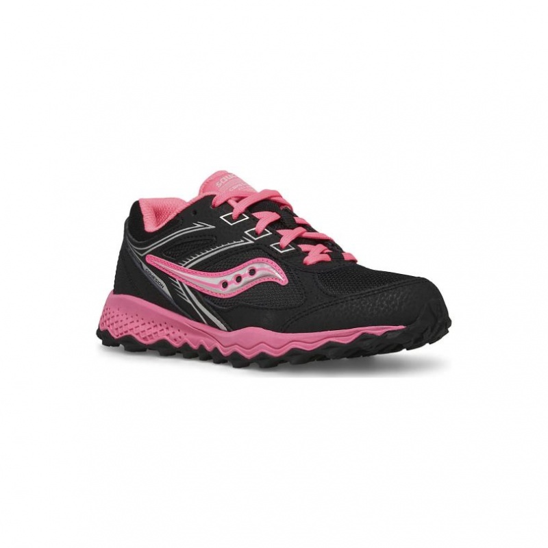 Black / Pink Big Kids' Saucony Cohesion TR14 Lace Sneaker | AUSTRALIA-SXCKU