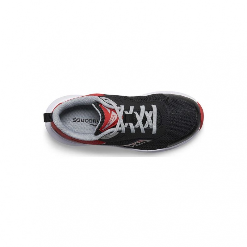 Black / Red Big Kids' Saucony Axon 3 Sneaker | AUSTRALIA-RASJZ