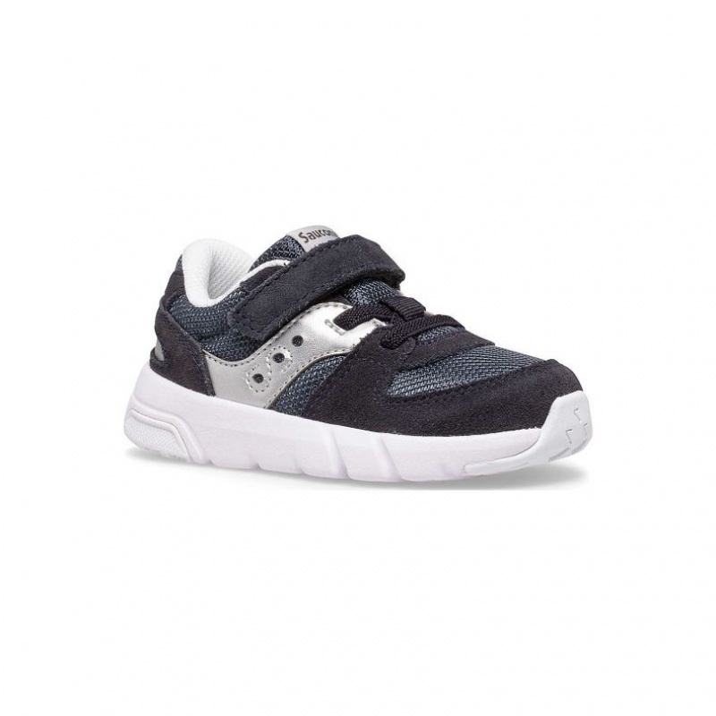 Black / Silver Little Kids' Saucony Jazz Lite 2.0 Sneaker | AUS-YEHQU