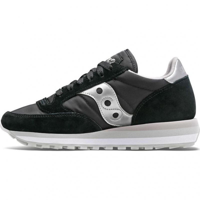 Black / Silver Women's Saucony Jazz Triple Trainer | AUSTRALIA-YILCF