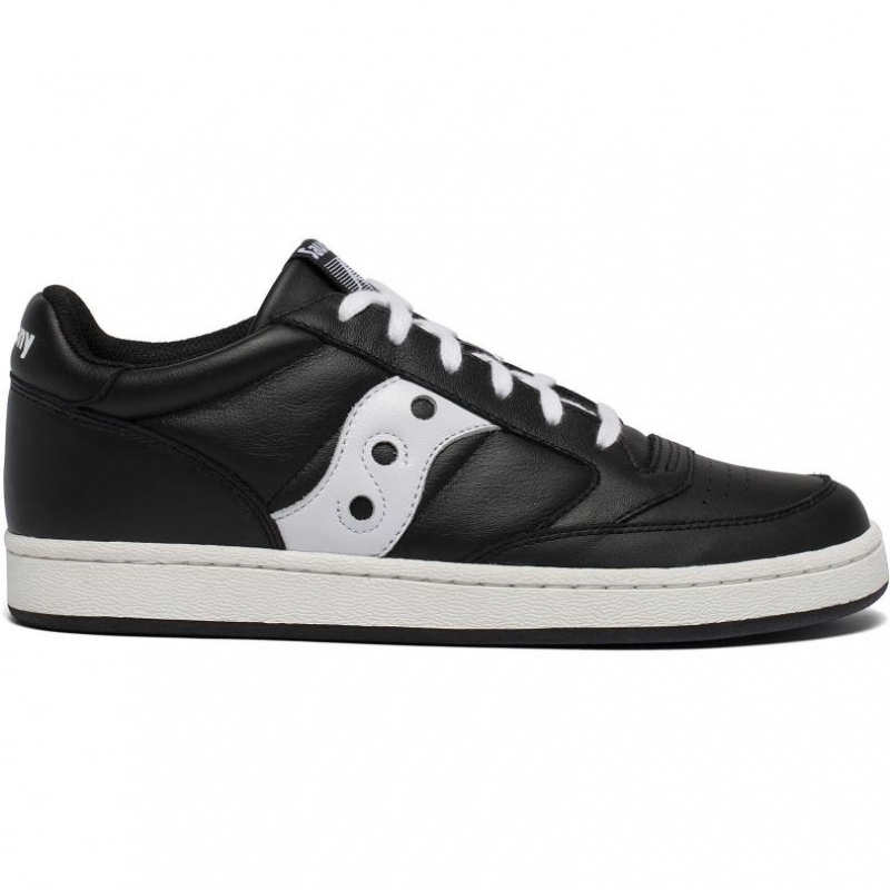 Black / White Men\'s Saucony Jazz Court Trainer | AUSTRALIA-UYGTA