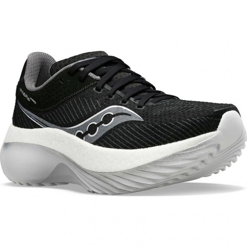 Black / White Men's Saucony Kinvara Pro Running Shoes | AUSTRALIA-YLJCA