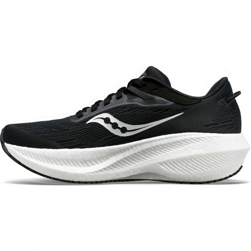 Black / White Men's Saucony Triumph 21 Running Shoes | AUS-YBHVP