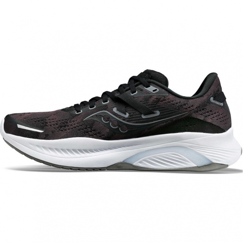 Black / White Women's Saucony Guide 16 Wide Running Shoes | AUS-TMLVA