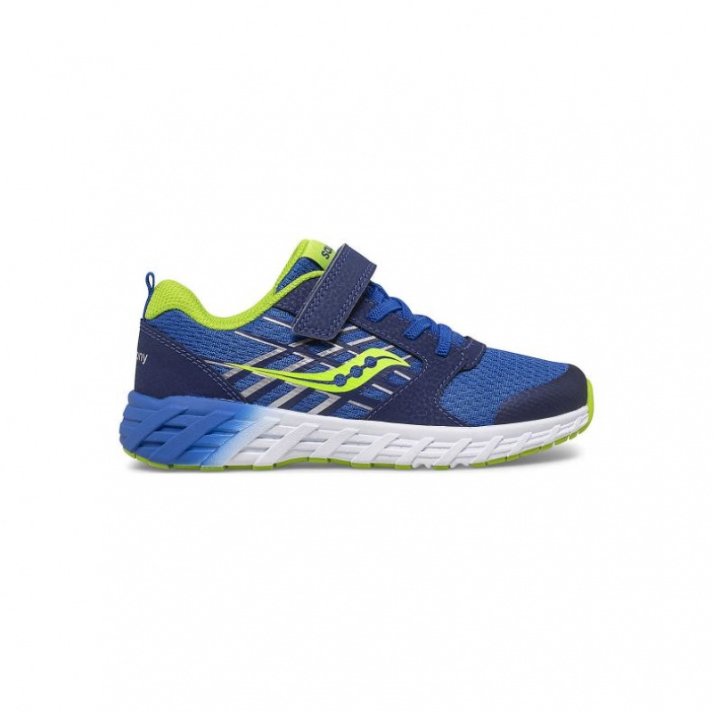 Blue Big Kids\' Saucony Wind 2.0 A/C Sneaker | AUSTRALIA-UYKEC