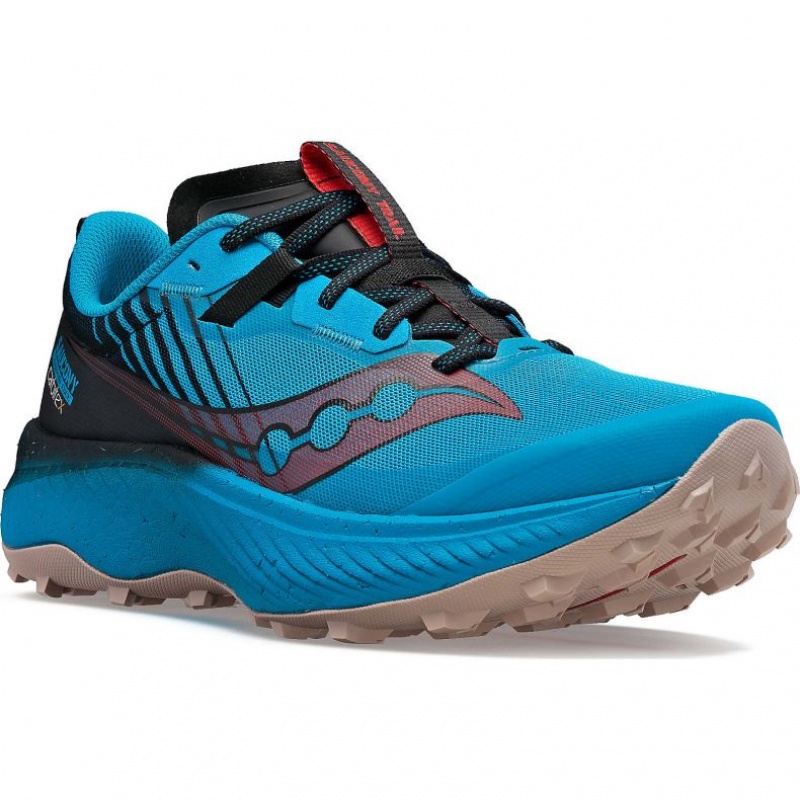 Blue Men's Saucony Endorphin Edge Trail Running Shoes | AUS-FJSAX