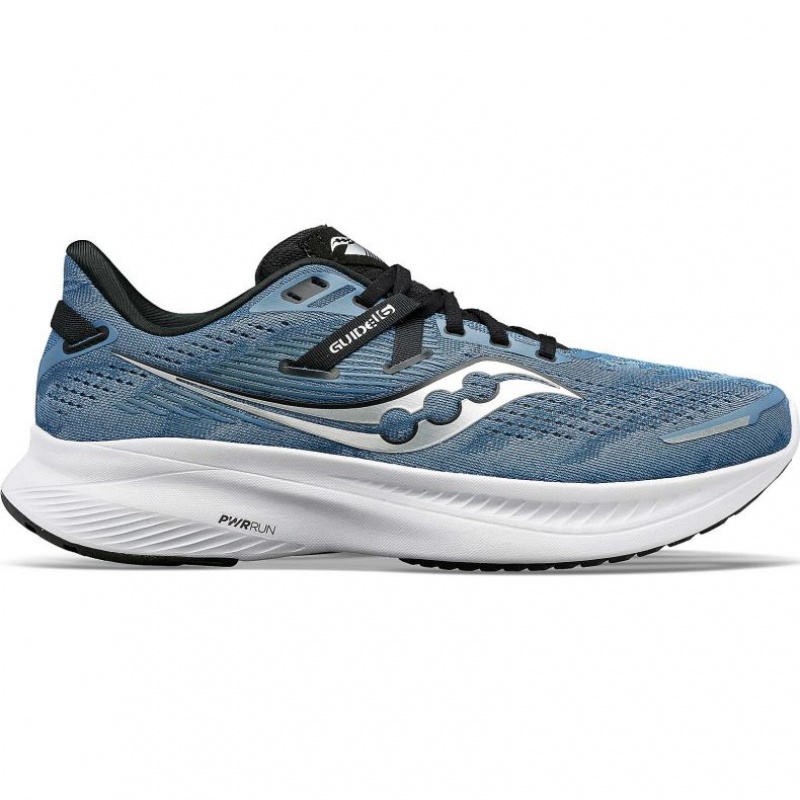 Blue Men\'s Saucony Guide 16 Running Shoes | AUSTRALIA-QBSRP