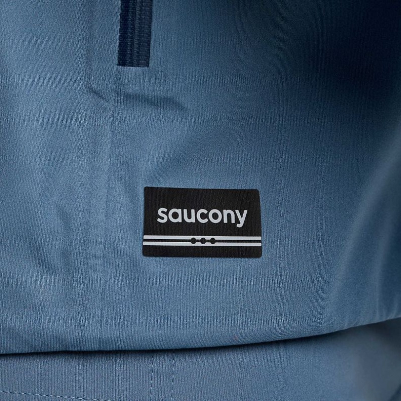 Blue Men's Saucony Runshield Jacket | AUS-LHWKU