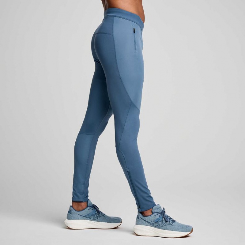 Blue Men's Saucony Runshield Tight | AUSTRALIA-FKJBS