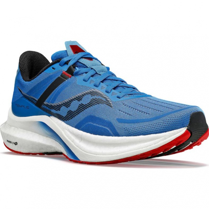 Blue Men's Saucony Tempus Running Shoes | AUSTRALIA-AYNPQ