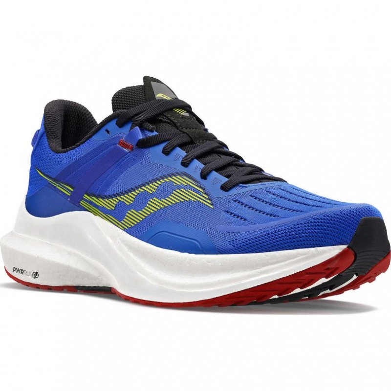 Blue Men's Saucony Tempus Running Shoes | AUS-JLRZT