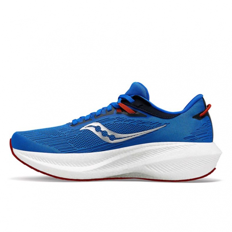 Blue Men's Saucony Triumph 21 Running Shoes | AUSTRALIA-KJHTD