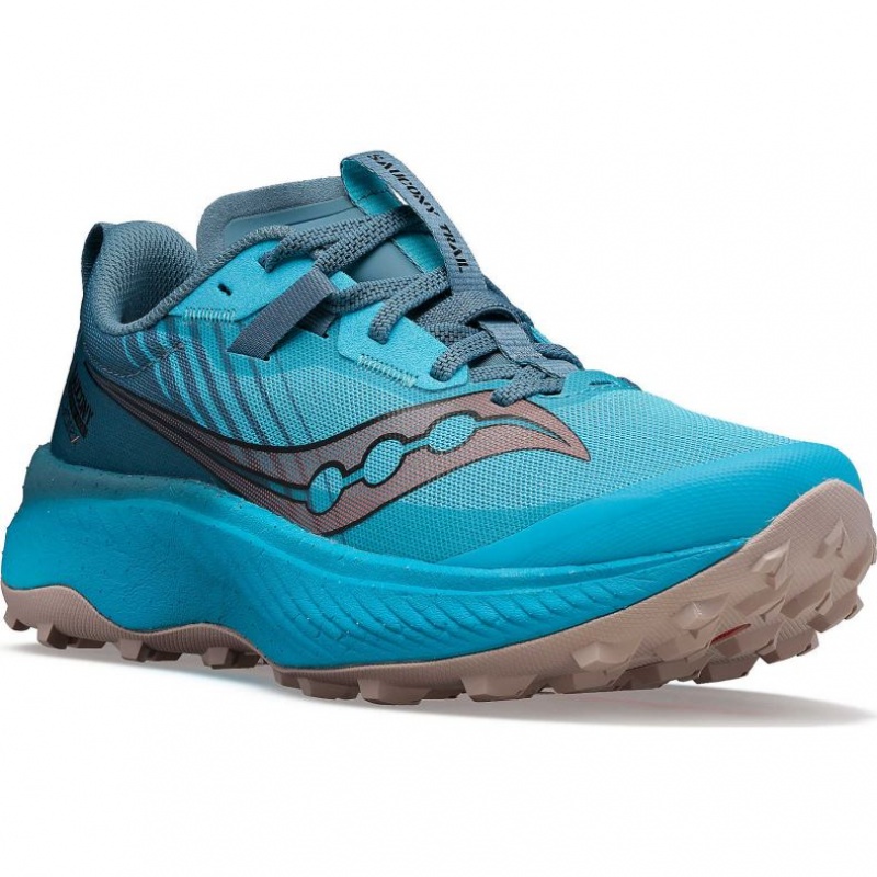 Blue Women's Saucony Endorphin Edge Trail Running Shoes | AUS-YGKPC