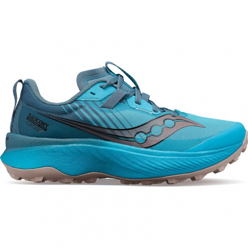 Blue Women\'s Saucony Endorphin Edge Trail Running Shoes | AUS-YGKPC