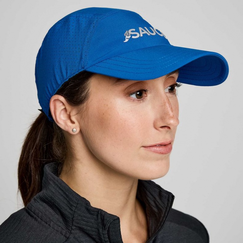 Blue Women\'s Saucony Outpace Hat | AUSTRALIA-WUPIR