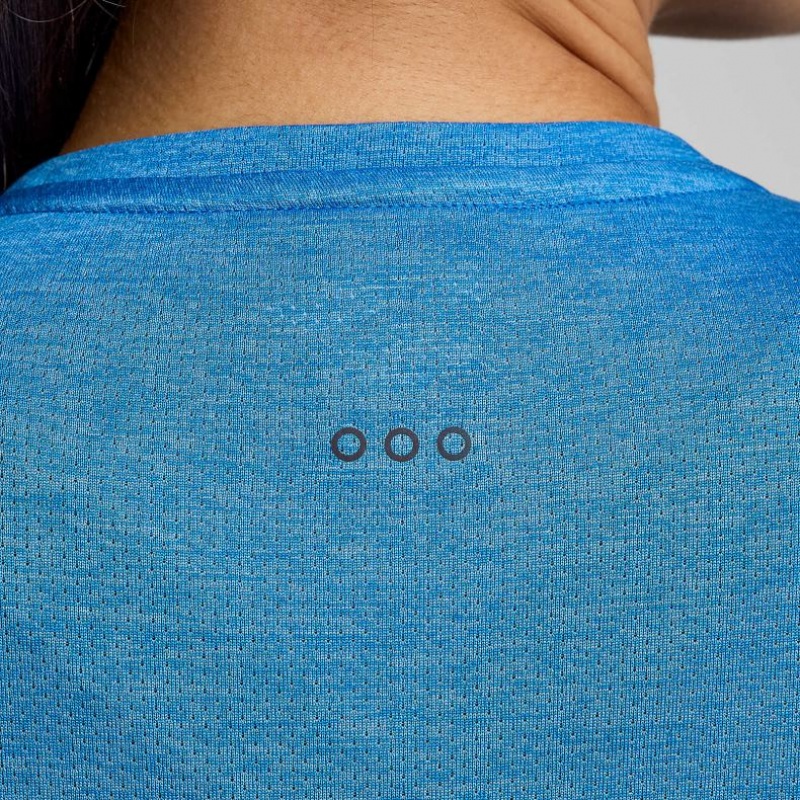 Blue Women's Saucony Stopwatch Long Sleeve T-Shirt | AUS-AYSWM