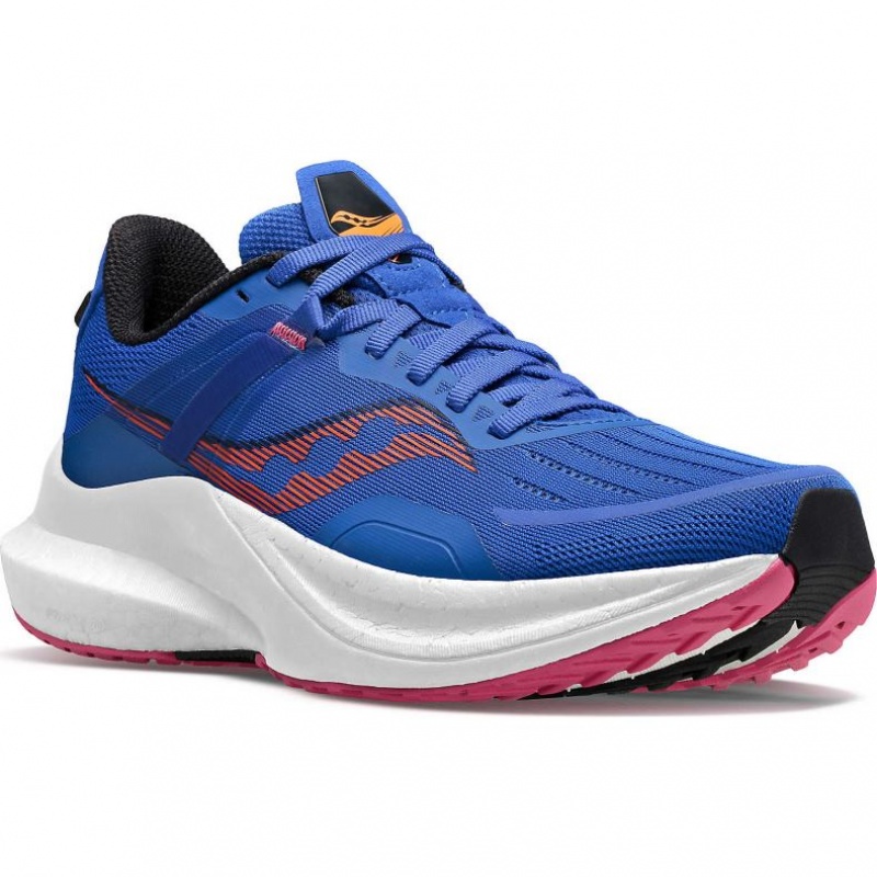 Blue Women's Saucony Tempus Running Shoes | AUSTRALIA-LQBDX