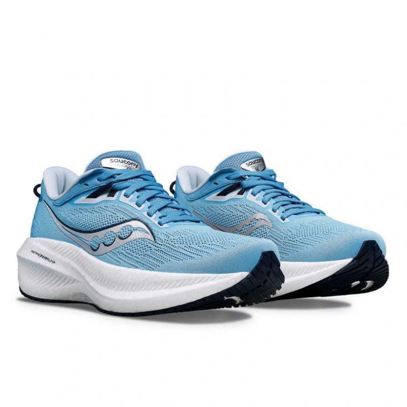 Blue Women's Saucony Triumph 21 Running Shoes | AUSTRALIA-XPTKM