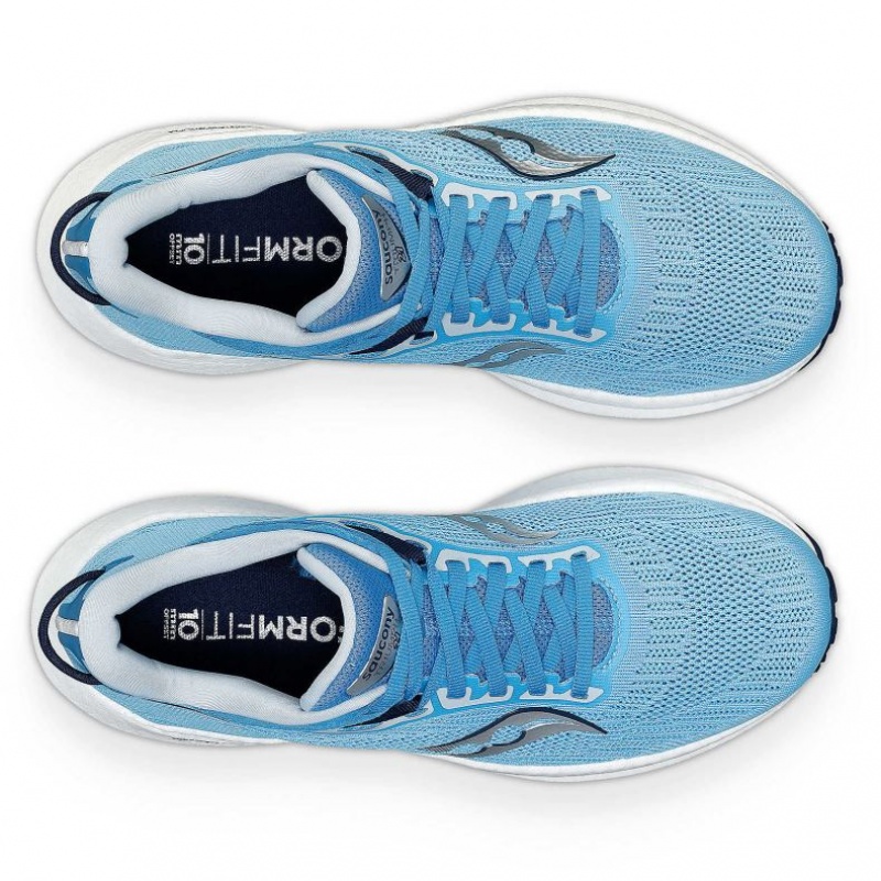 Blue Women's Saucony Triumph 21 Running Shoes | AUSTRALIA-XPTKM