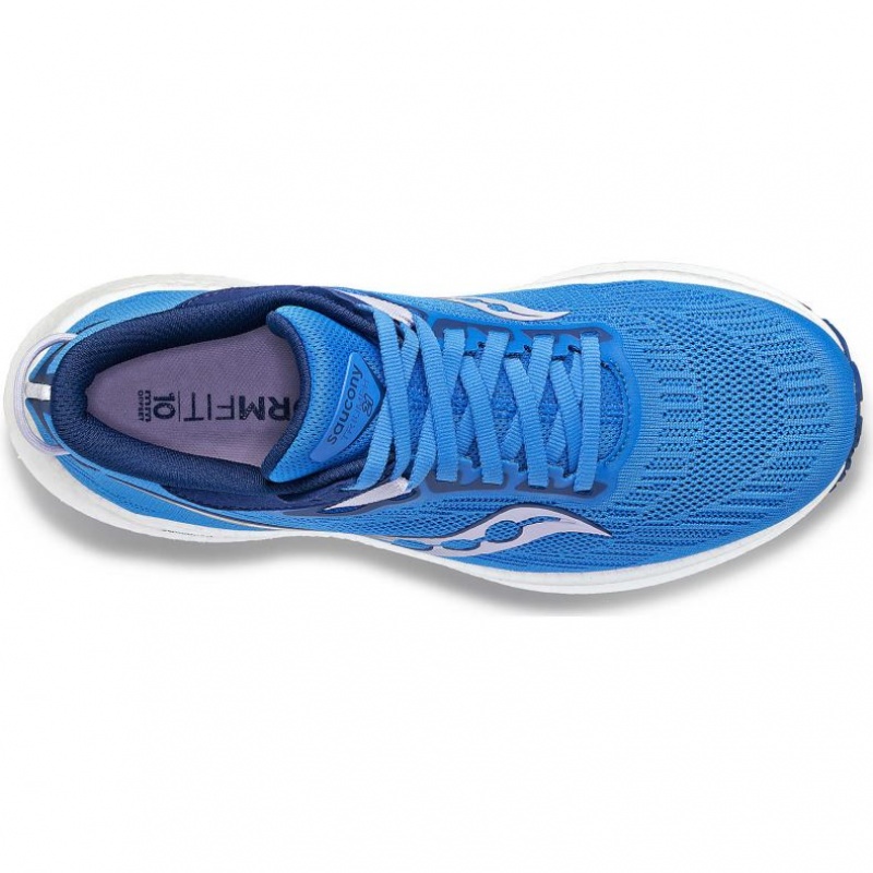 Blue Women's Saucony Triumph 21 Running Shoes | AUS-GQNOD